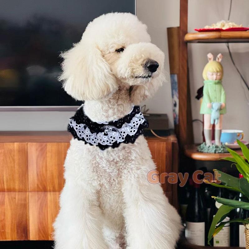 巨型贵宾犬巨贵犬口水巾狗狗围兜围巾围脖套围兜可爱饰品大型犬
