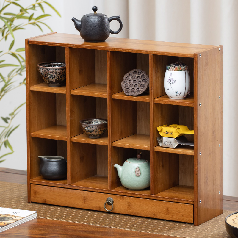 【清库存】桌面茶杯架小型桌上博古架紫砂壶茶具茶宠收纳置物架子