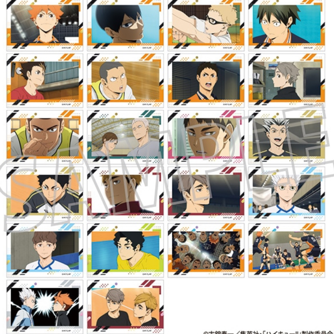 【排球少年】TV写场面烫金贴纸 四弹(全22种)盲袋代拆