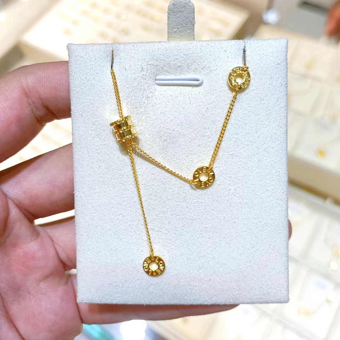 展厅专属 足金999  5G工艺路路通圈圈套链 (多退少补)