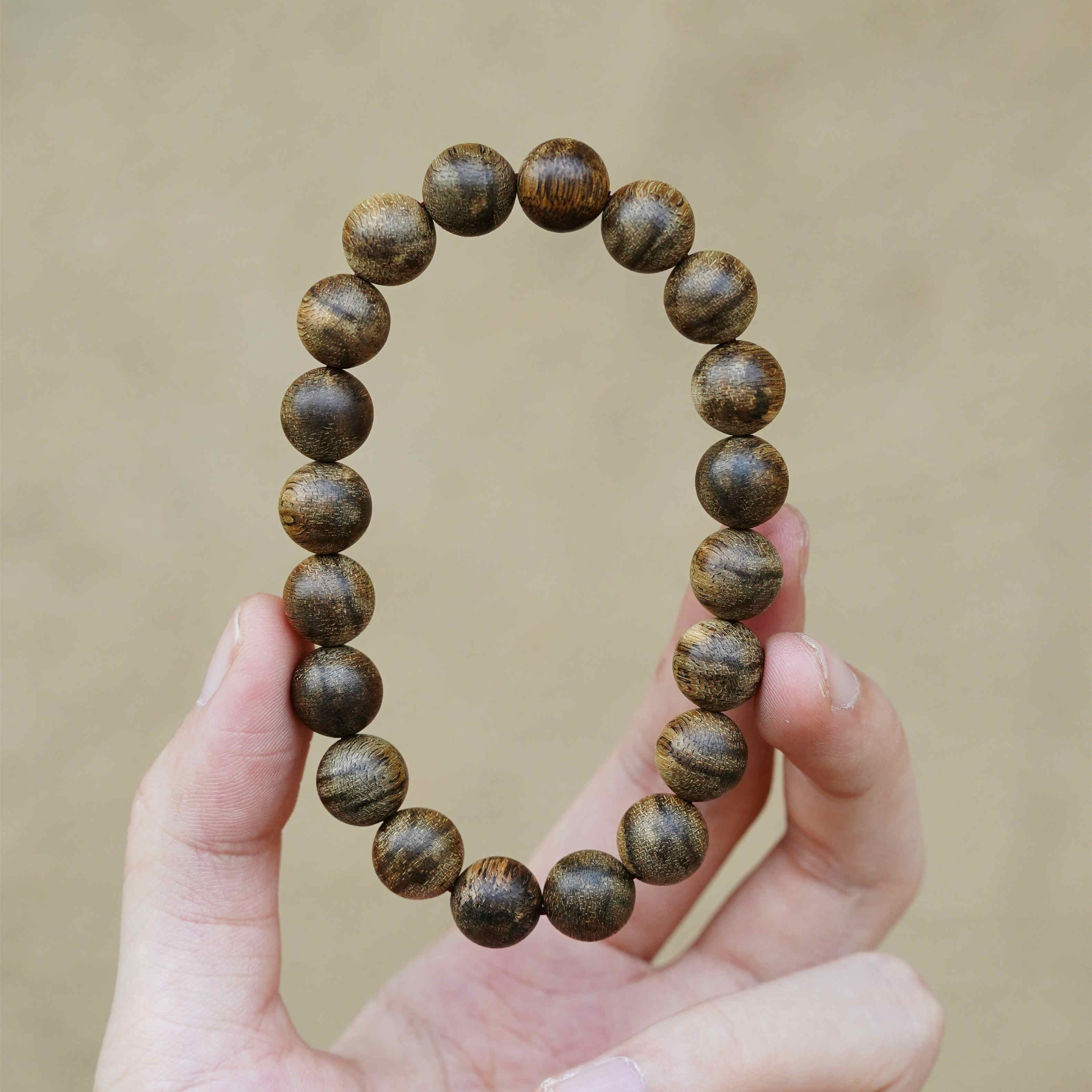 千千说沉香 10mm菩萨棋沉香手串文玩佛珠保真天然野生老料