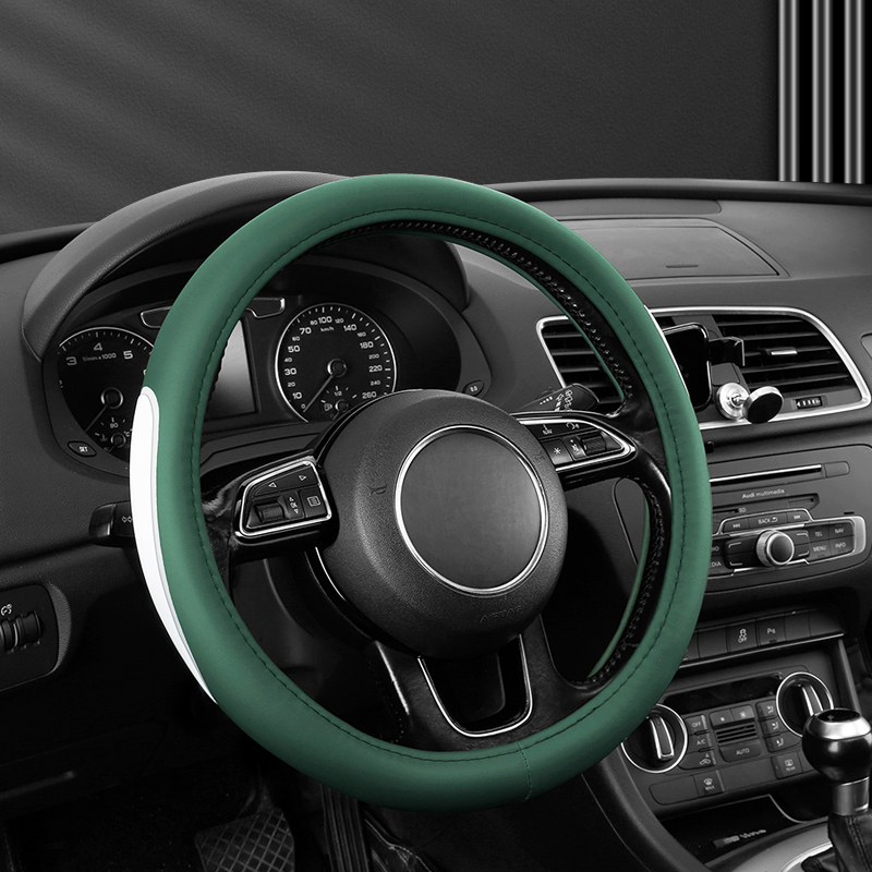 皮革款四季通用方向盘套汽车把套