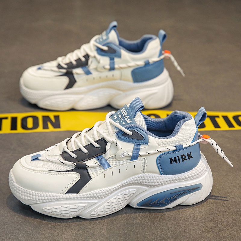 回力新男鞋2023秋季休闲百搭跑步防滑运动厚底板鞋增高老爹潮鞋子