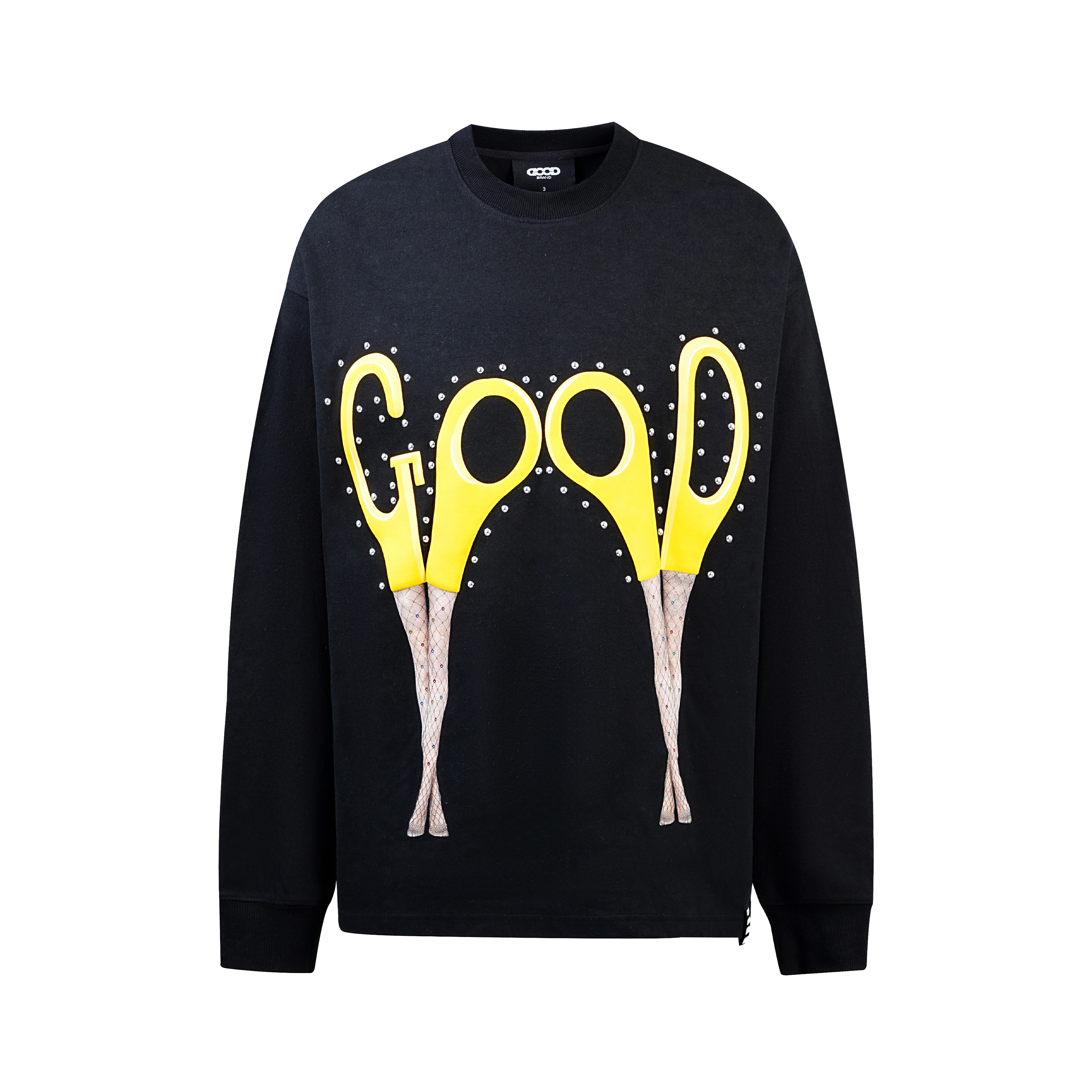 【官方正品】GOODBRAND 2024FW 迷人的剪刀腿长袖T恤 男女同款