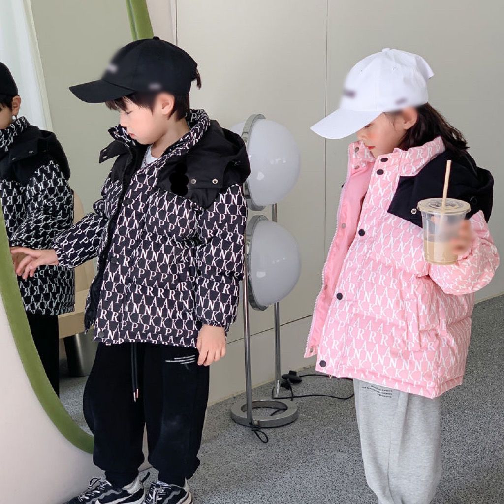 2023新款儿童羽绒服反季男童女童加厚白鸭绒外套中大童保暖冬装潮