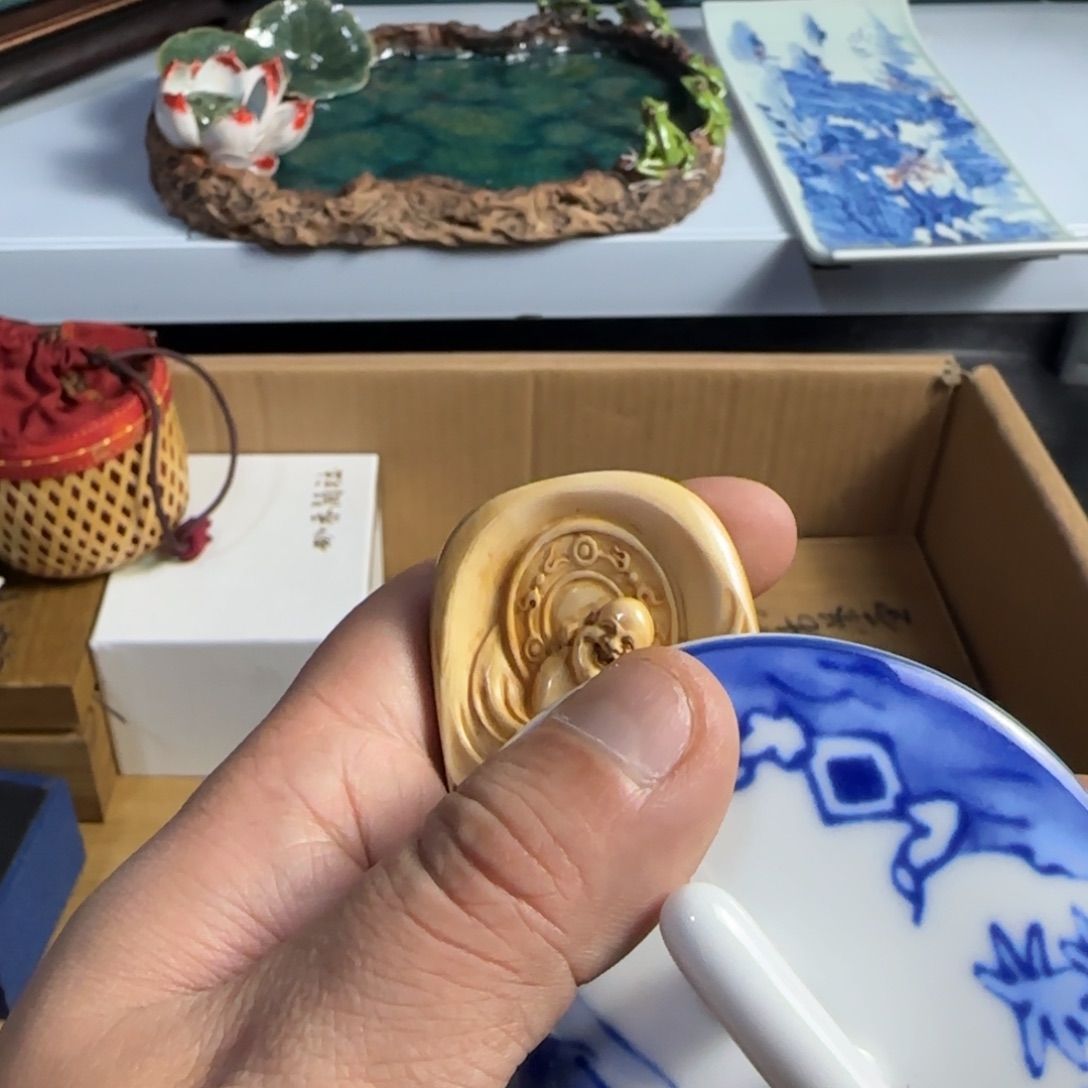 紫砂茶杯我家粉丝真好看啊