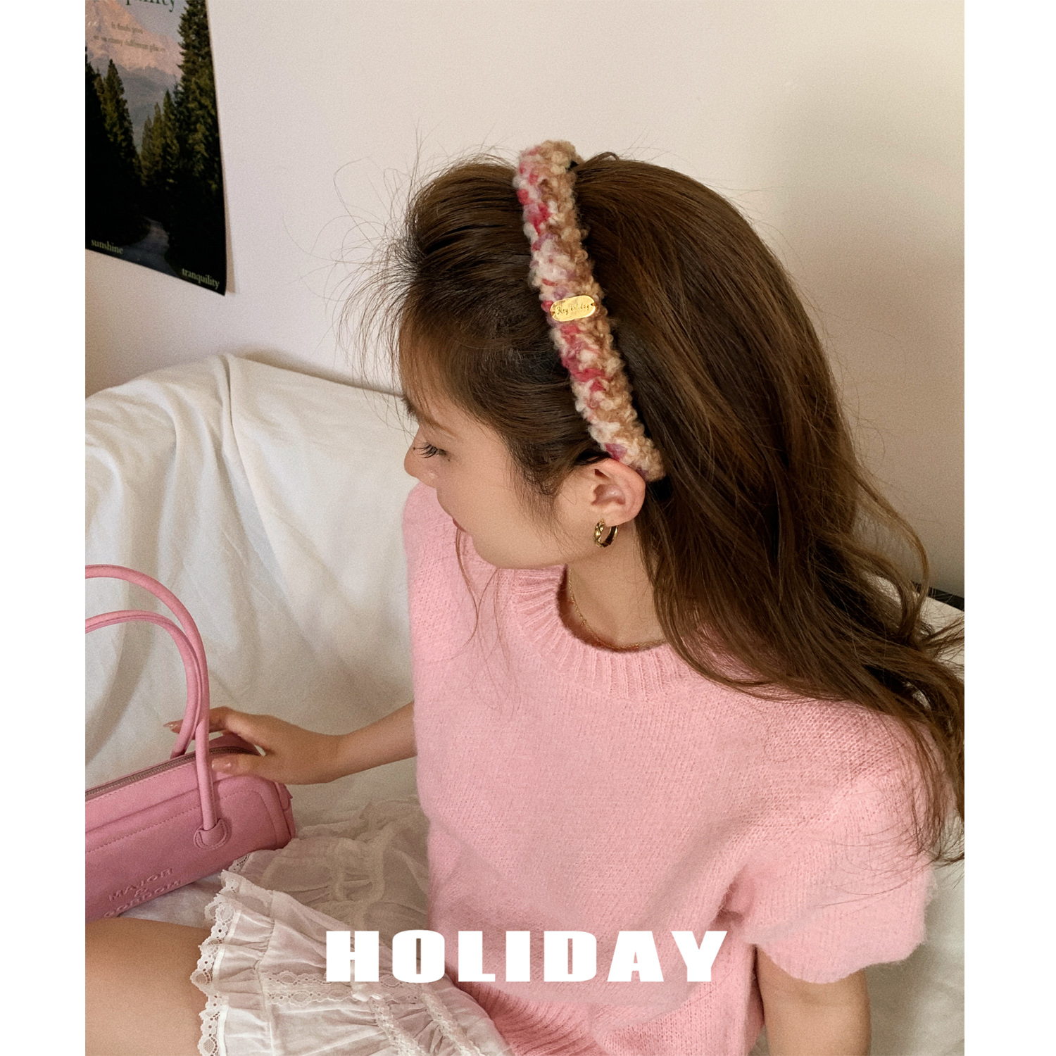 毛线编织发箍秋冬气质百搭少女发饰甜美