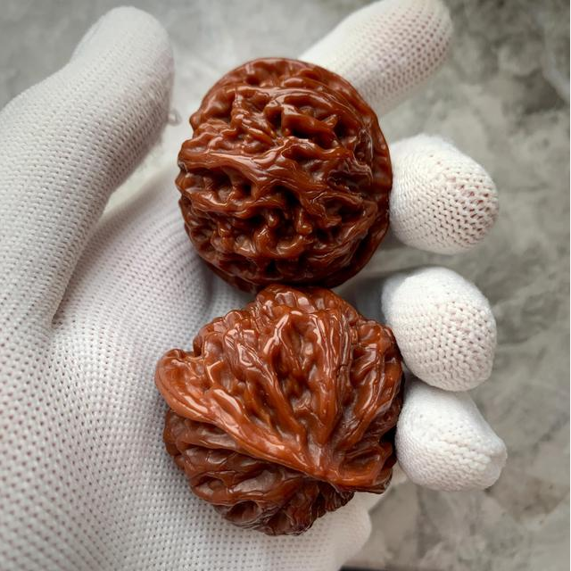 玖嘉壹精品文玩核桃全品无修纯野生今年蜡皮小果高头货好精品配对