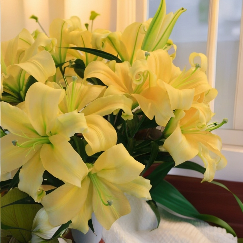 【若比邻优选】皇帝单瓣香水百合浓香 黄金万两的颜色 顺丰冷链包邮