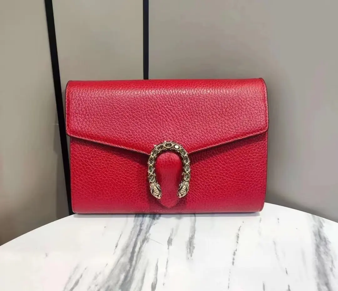 99新 GUCCI/古驰 钻扣酒神woc红色/1023004（包包）