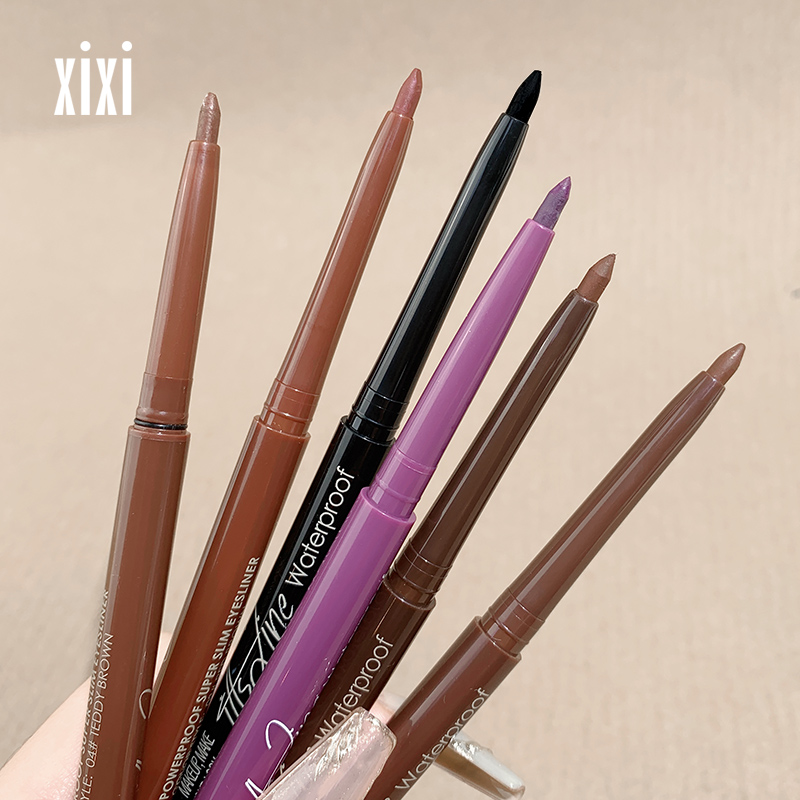 xixi彩色眼线胶笔防水防汗不晕染女棕色初学者新手持久眼线液膏