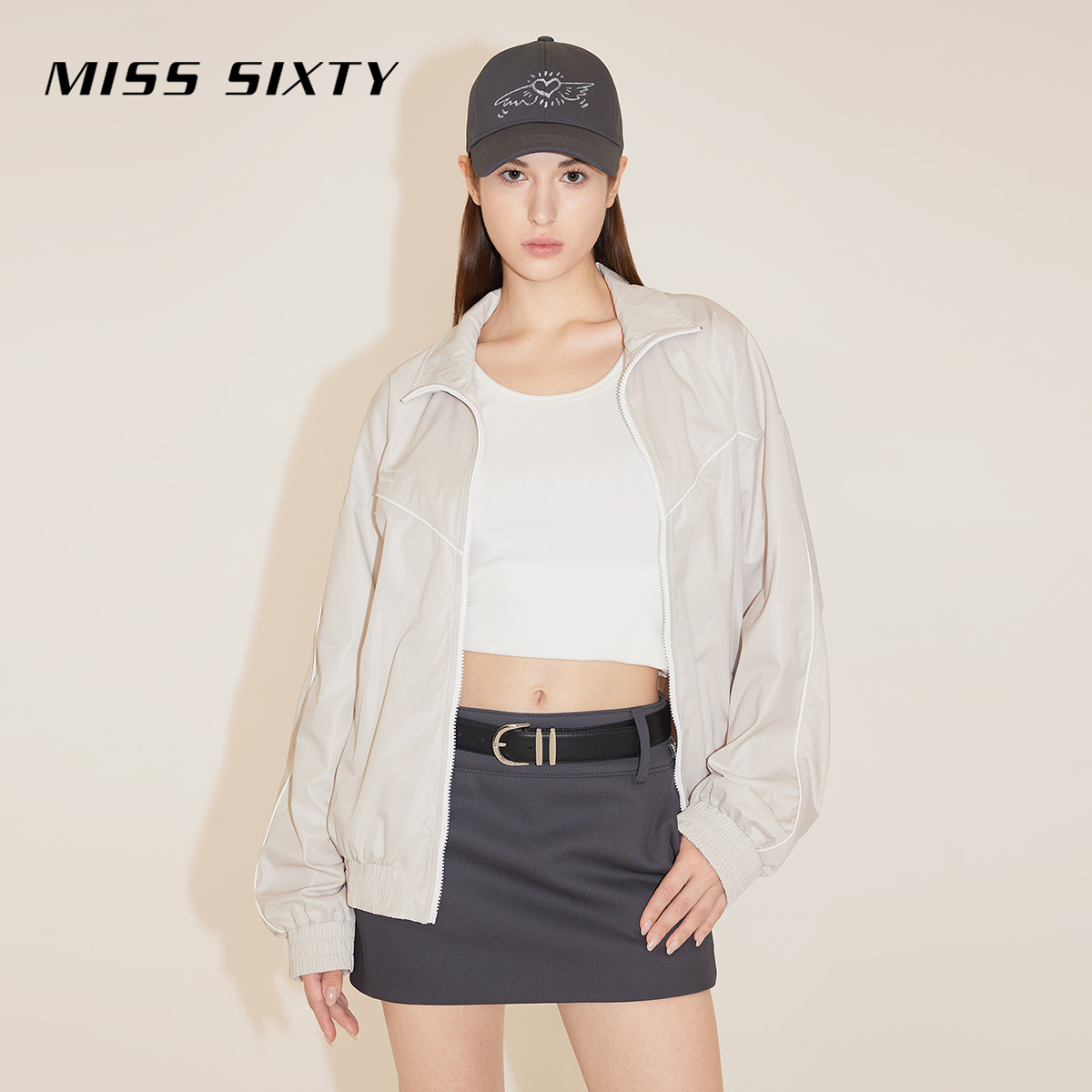 Miss Sixty x Keith Haring 跨界合作系列春季新款运动风外套