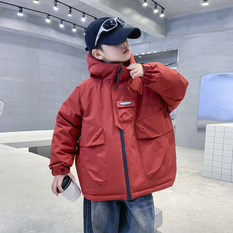 男童冬季新年冲锋衣工装羽绒服2024新款儿童冬装K244YRF4882