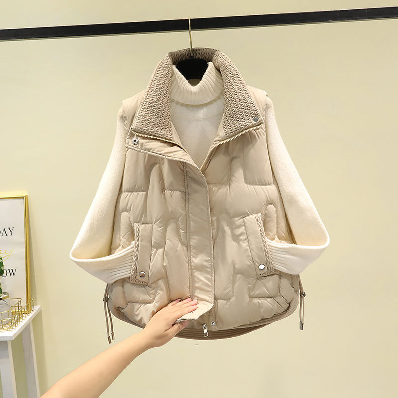 波司豋2023新款羽绒服马夹女宽松韩版秋冬季棉马甲短款立领背心外