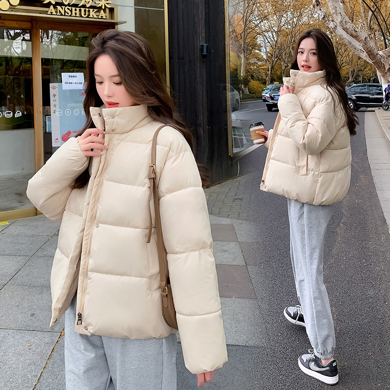 波司豋棉衣女小个子2023冬季羽绒服服韩版宽松面包服加厚短款小棉