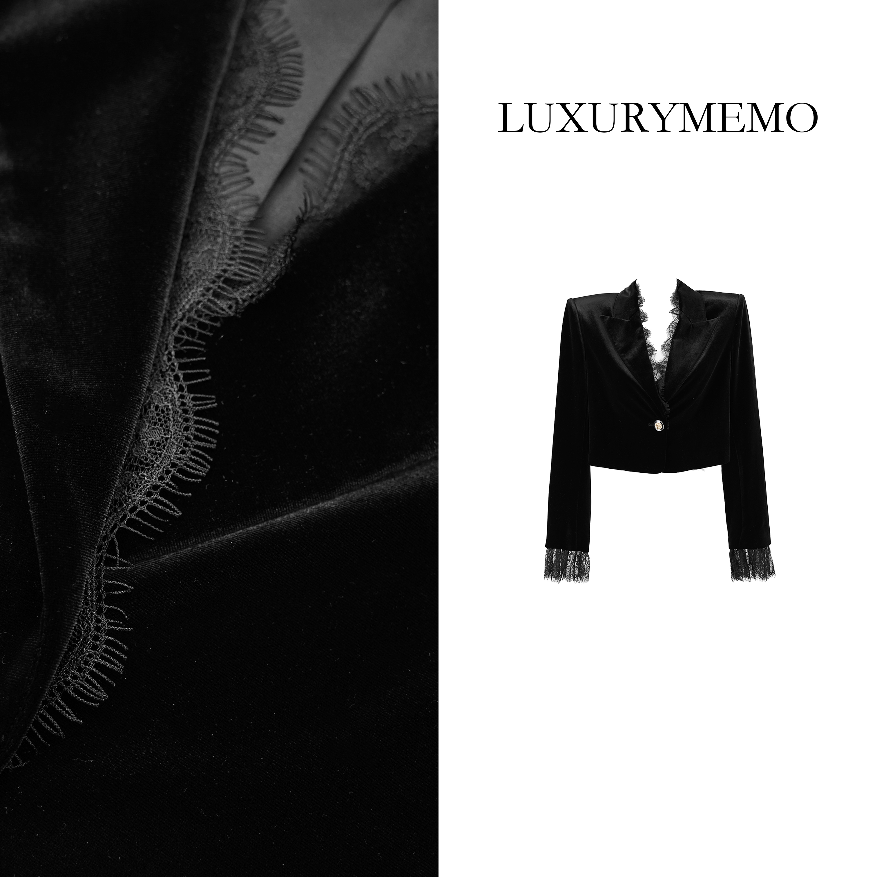 LUXURYMEMO【刘熊熊】秋季新款气质高级流苏冰醋短外套