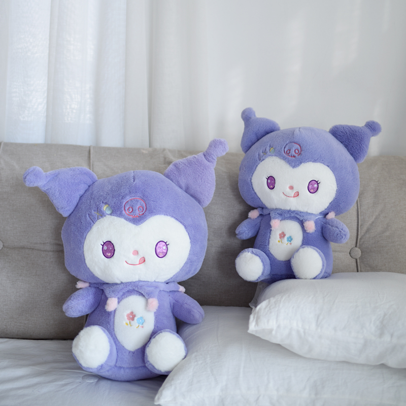 紫色库洛米玩偶恶魔毛绒玩具女生礼物公仔拍照道具抱枕家居装饰
