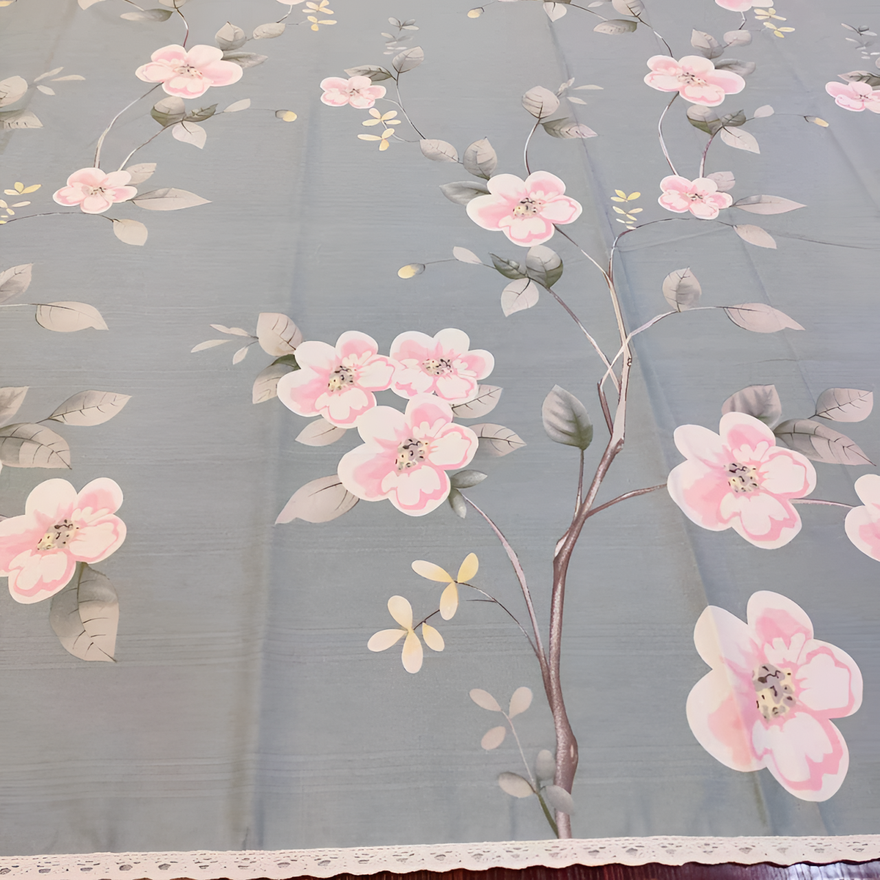 五福纹缎条床单     纯棉老粗布加厚印花