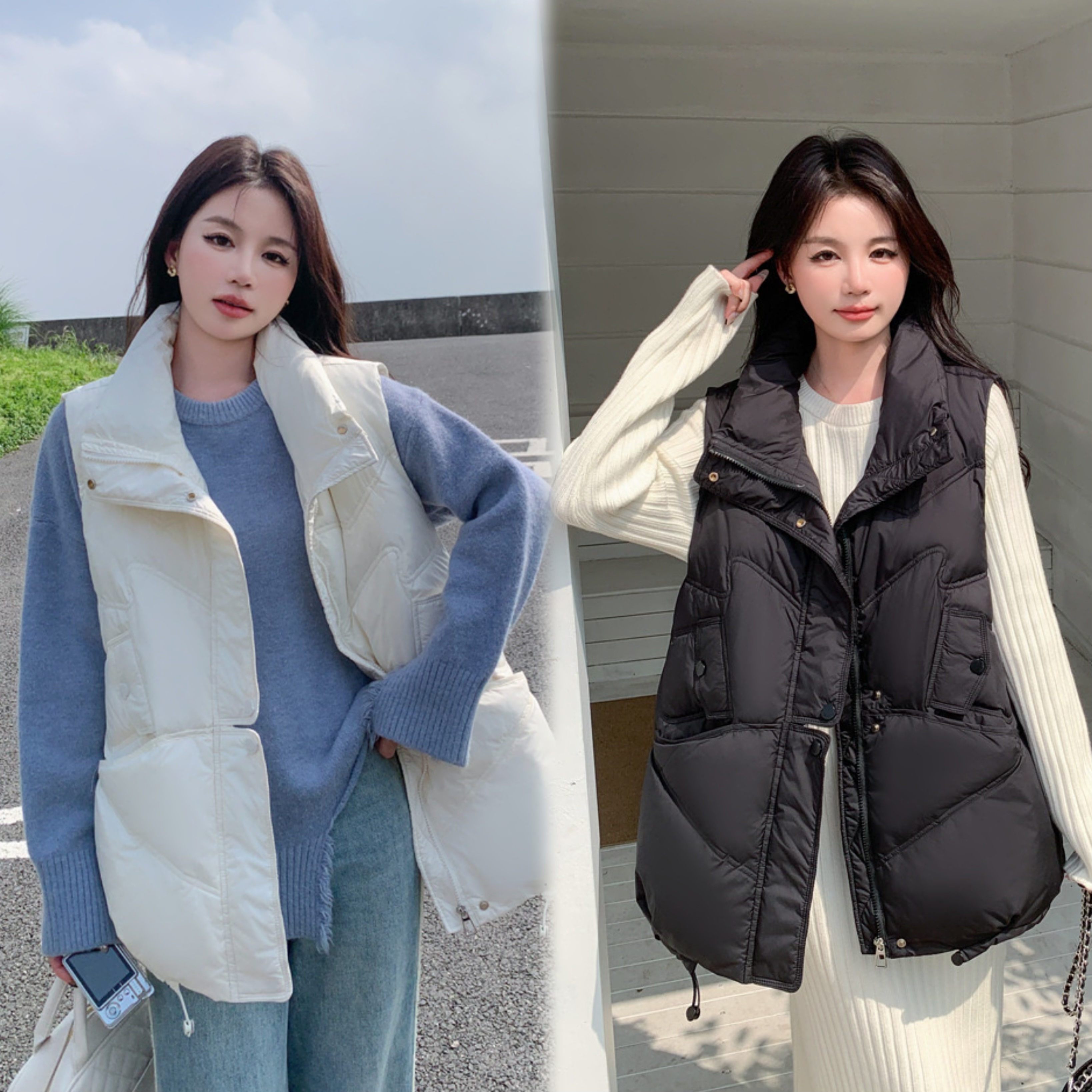 BB-D9908#大码羽绒马甲