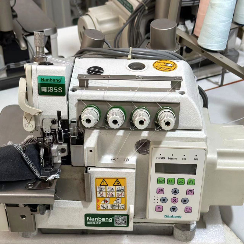 全自动锁边机工业缝纫机电脑包缝机自动剪线直驱一体拷边机码边机