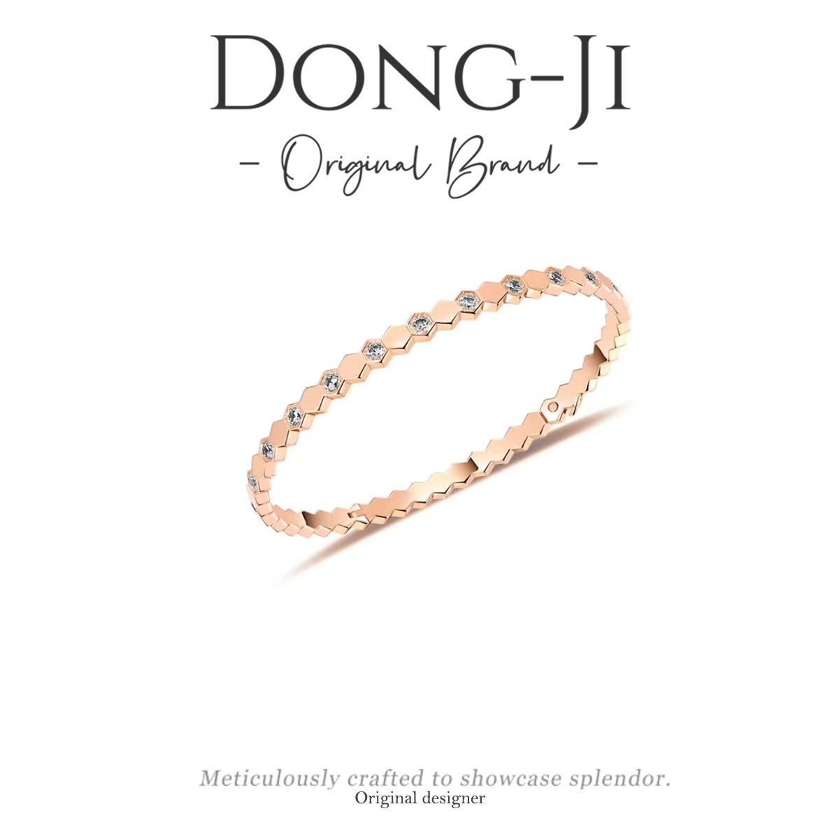 铜合金手镯 【DONGJI专属】SZ8007秋冬新款时尚百搭CNC精工手镯