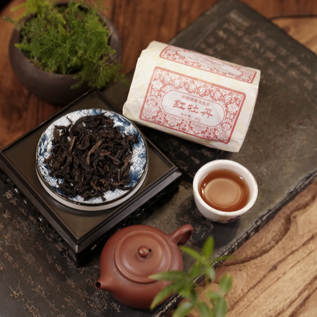 【红牡丹】茶漳州茶厂传统乌龙茶口粮茶霞漳牌手工纸包茶送礼果香