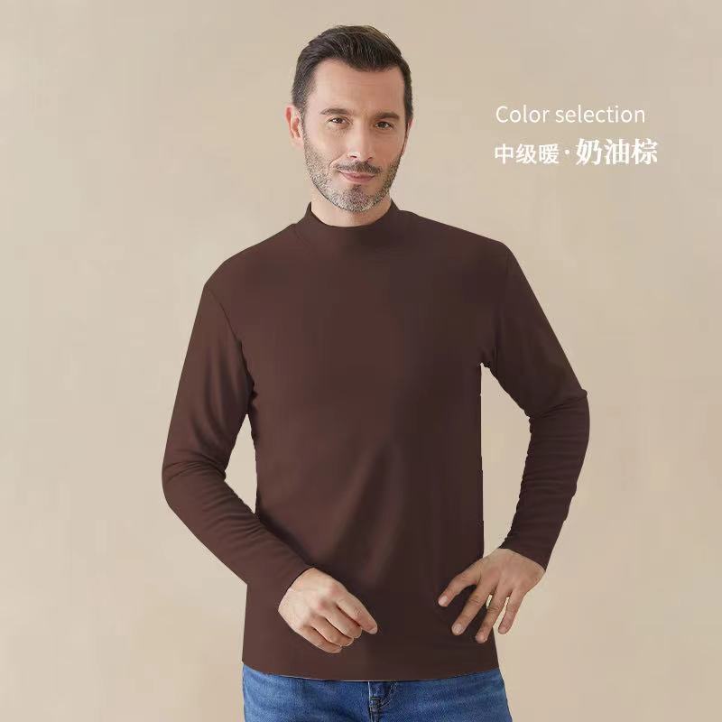 打底衫中领男士内衣秋衣保暖ol长袖YJ016