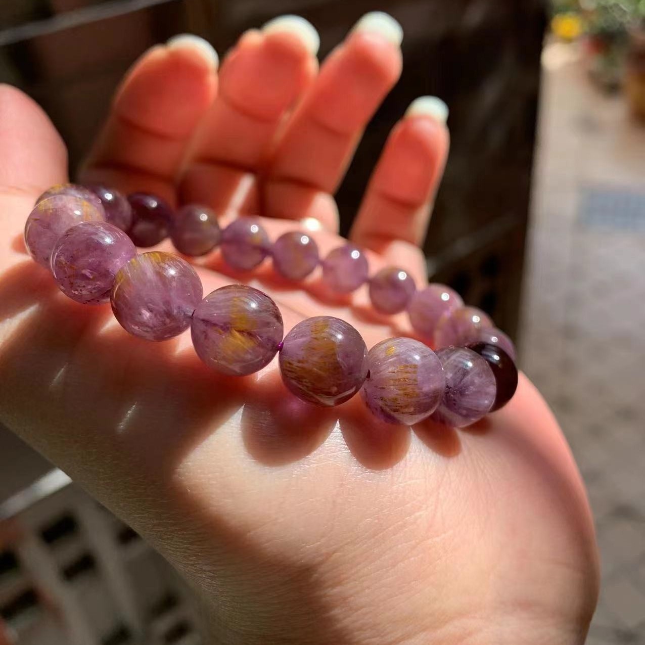 (多样性发一)然水晶手链男女款正品极光水晶7M-14M