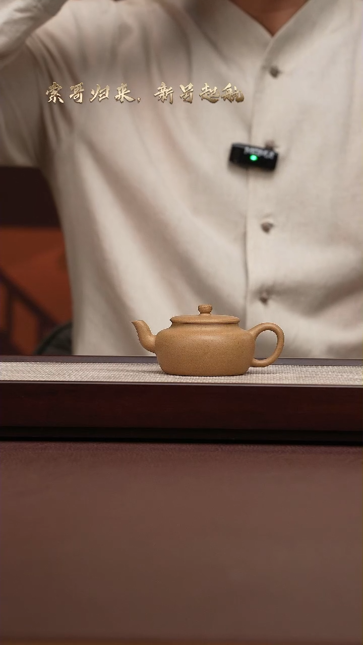【闪购商品】紫砂茶壶@@陈小平桑扁  100cc共生段泥
