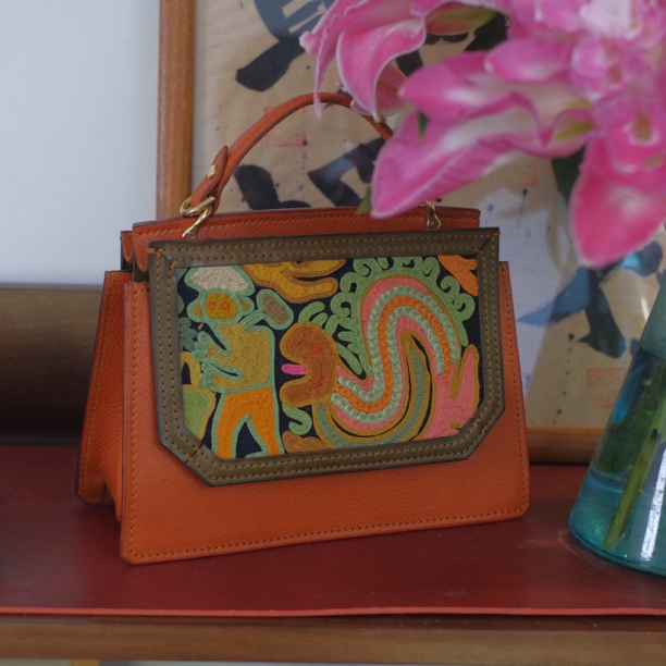 缦物 原创老绣小铂金包单肩斜挎腋下包手工定制