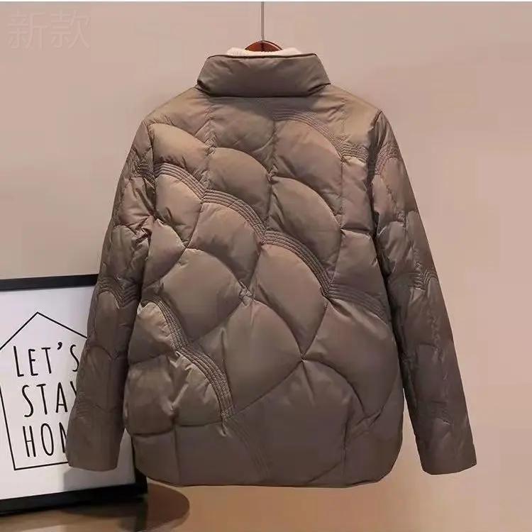 百搭服短款轻薄羽绒服女款2023年冬新款小个子薄款时尚洋气