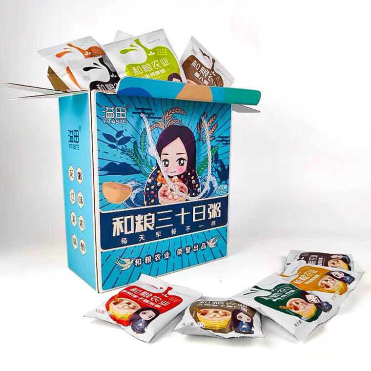 【哈密邮政】溢田和粮杂粮、粗粮粥  30日粥 75gX30袋 （早餐、小包装）