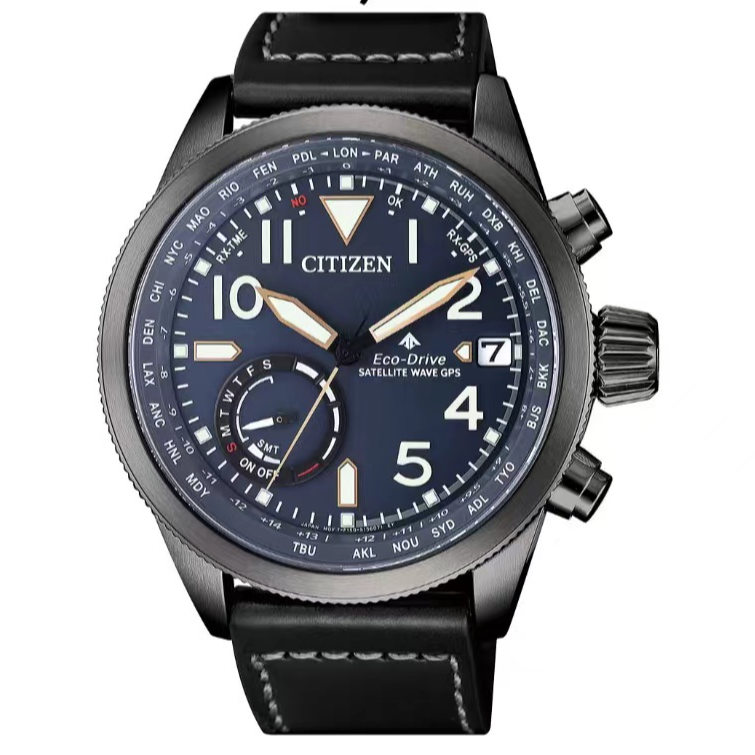 Citizen/西铁城卫星户外对时系列皮带CC3067-11L男士休闲时尚