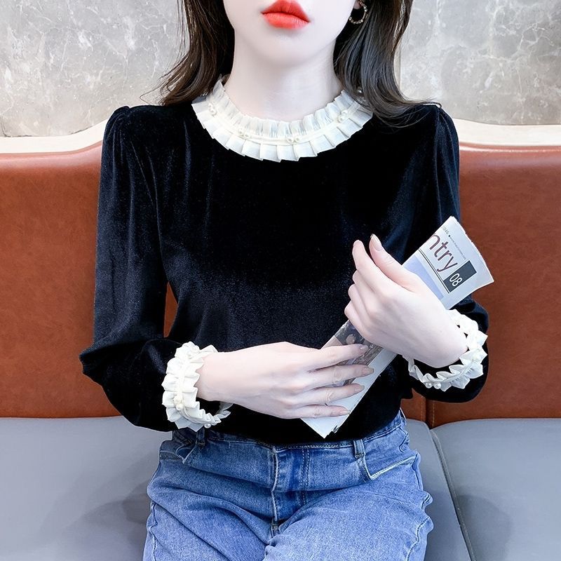 春秋新款高档长袖小众洋气上衣今年流行爆款衬衫时尚高级法式小衫