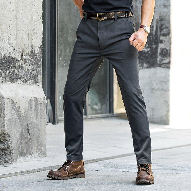 【龙牙】隐鸮锥形休闲裤春秋百搭时尚长裤薄款修身商务户外长裤男款