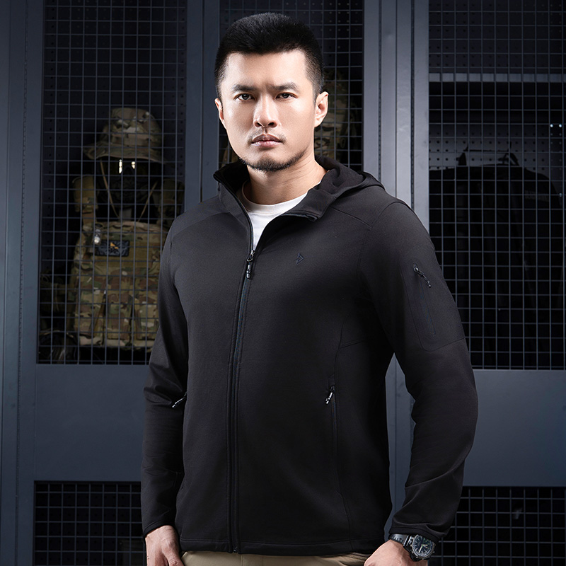 【龙牙】隐之云松轻量夹克连帽开衫抓绒衣春秋冬穿搭男户外休闲上衣