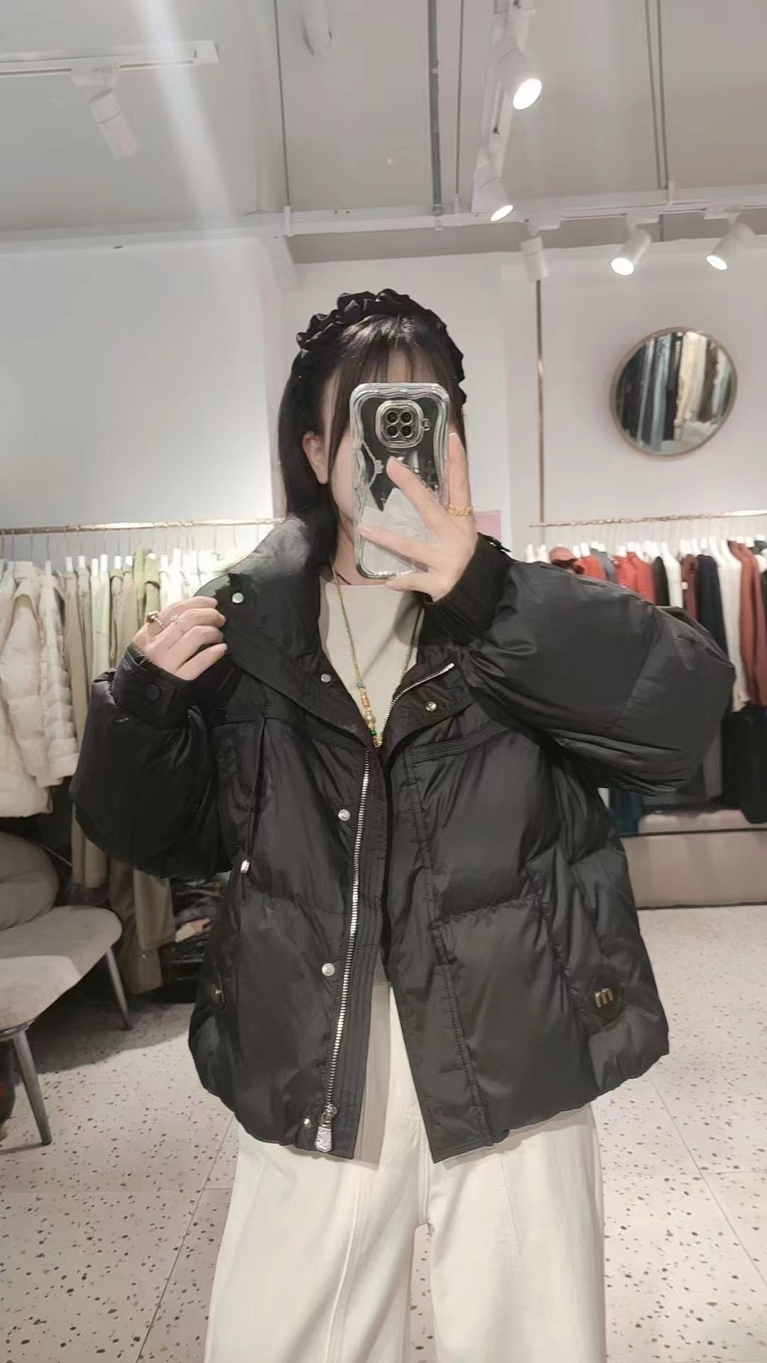 冬季短款女士棉衣时尚宽松保暖羽棉外套