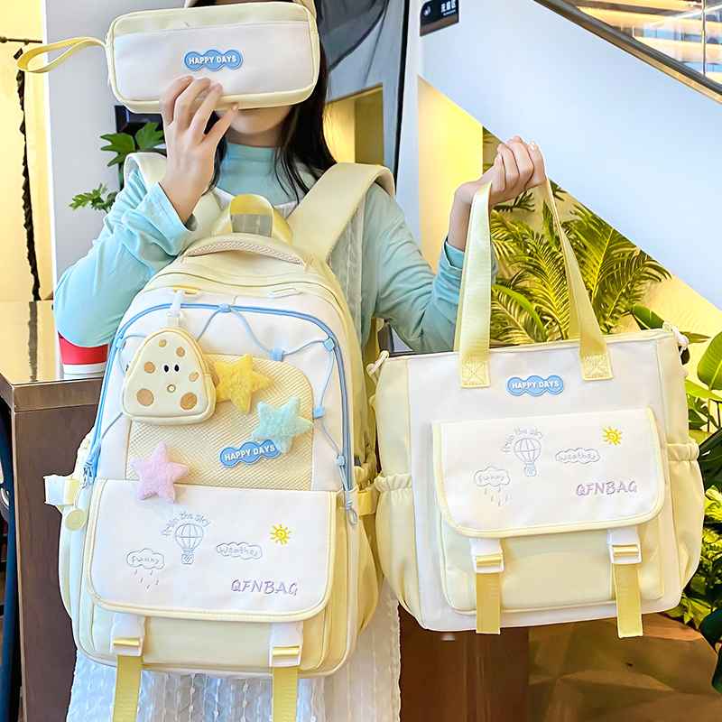 书包女小学初中生高颜值三到六年级女孩可爱高中生新款双肩包背包