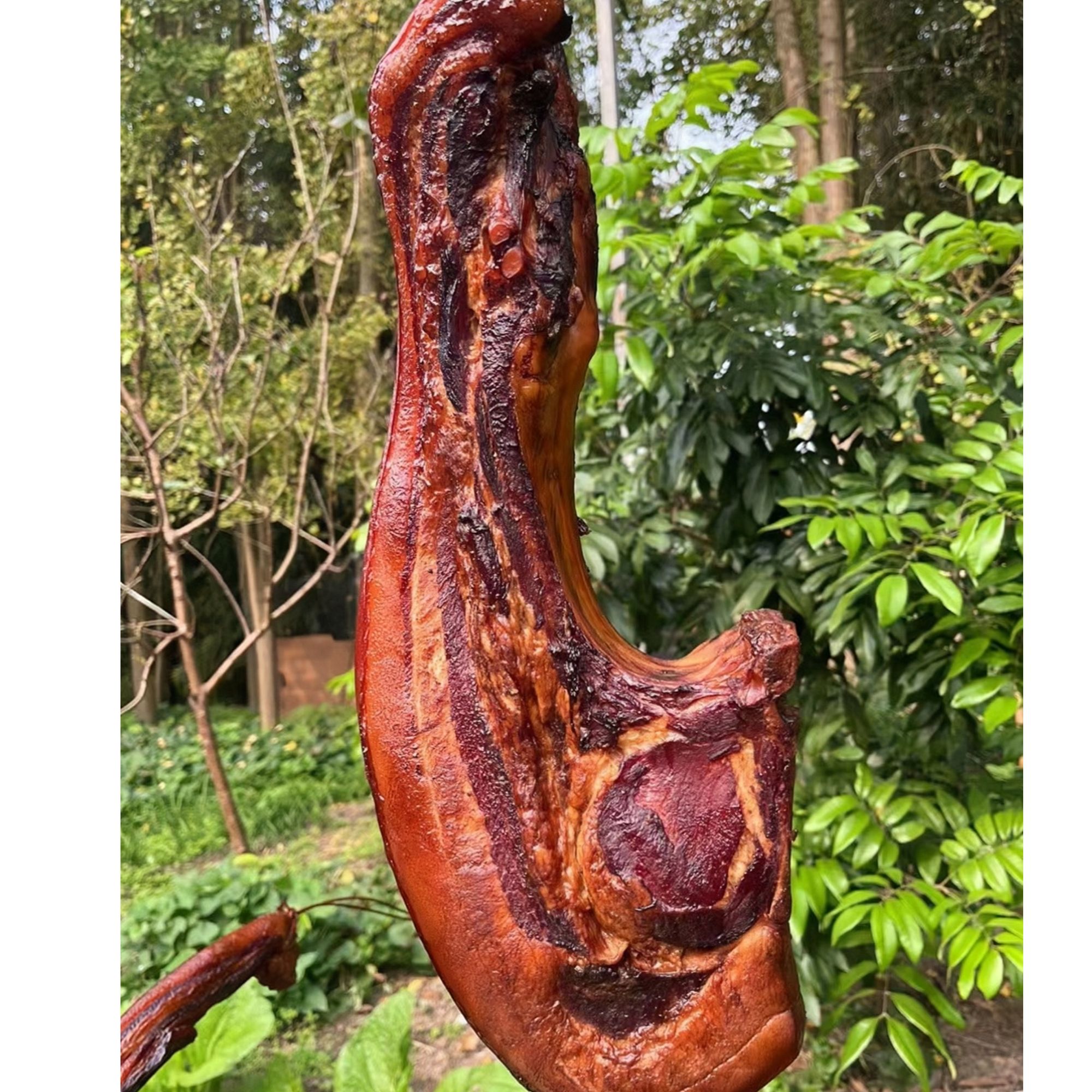 土家烟熏宝肋肉  农家纯粮食猪土猪肉【切小不退】