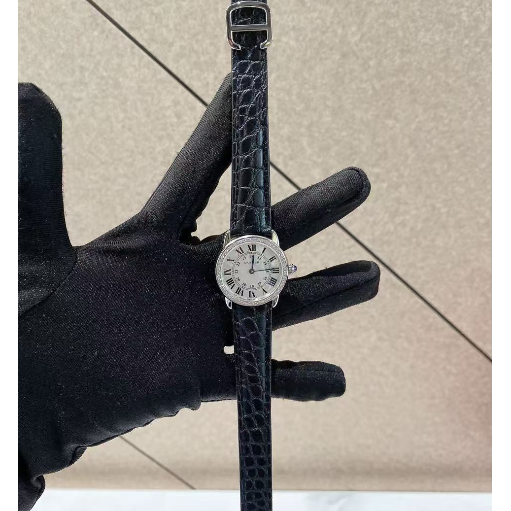 99新 Cartier/卡地亚 帝爵奢品卡地亚伦敦系列带钻腕表