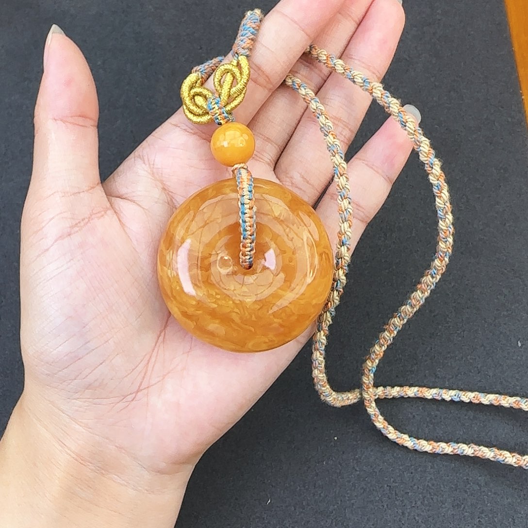 琥珀手链未镶嵌蜜蜡吊坠