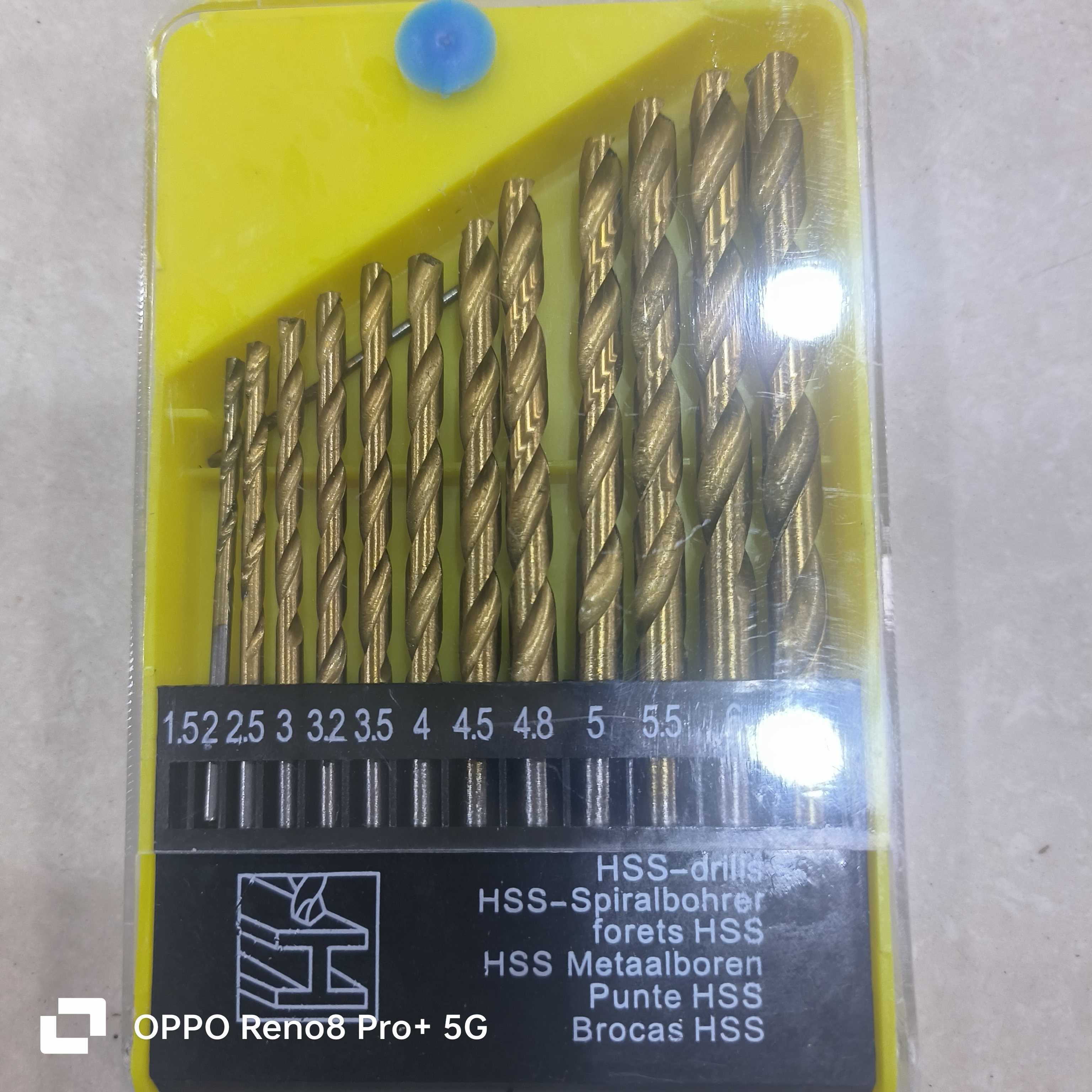 麻花钻（1.5至6.5一盒13根）