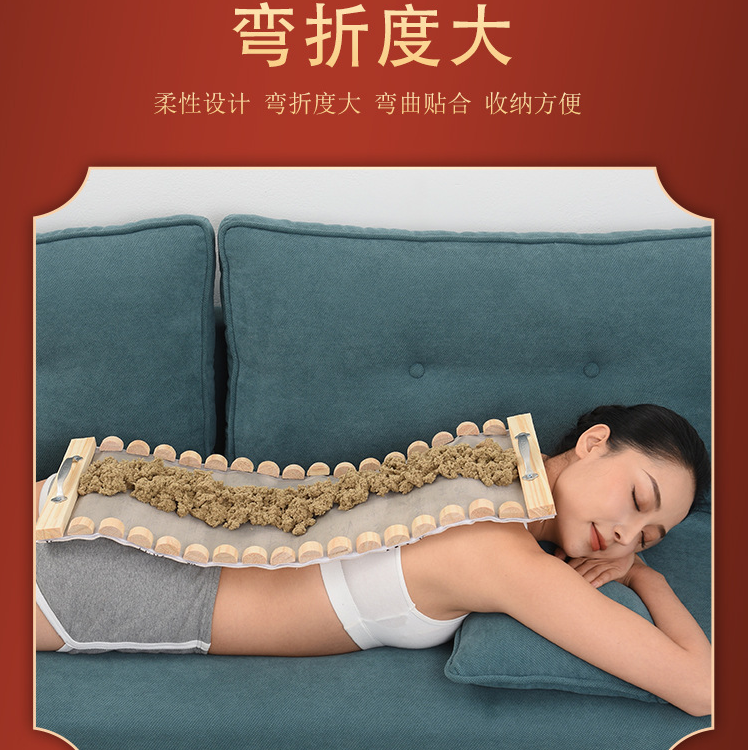 督脉灸长蛇灸器具龙骨灸脊椎铺艾灸馆隔姜灸全身后背部木制艾灸盒