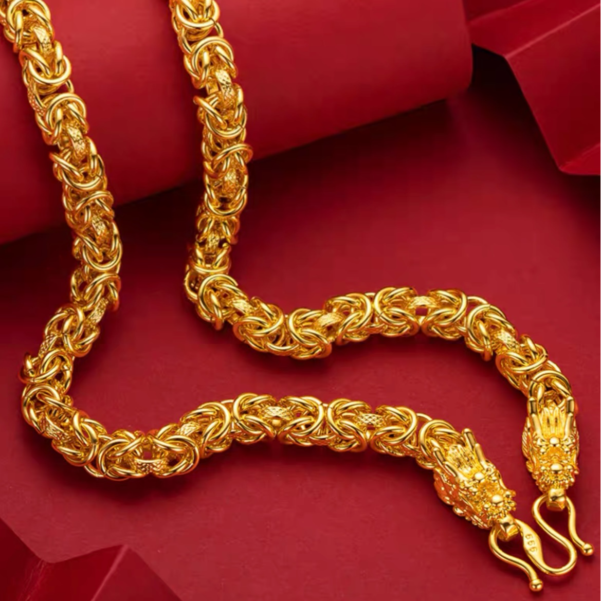 合金项链 合金材质【龙骨项链】时尚大气个性潮流百搭潮男素款经典