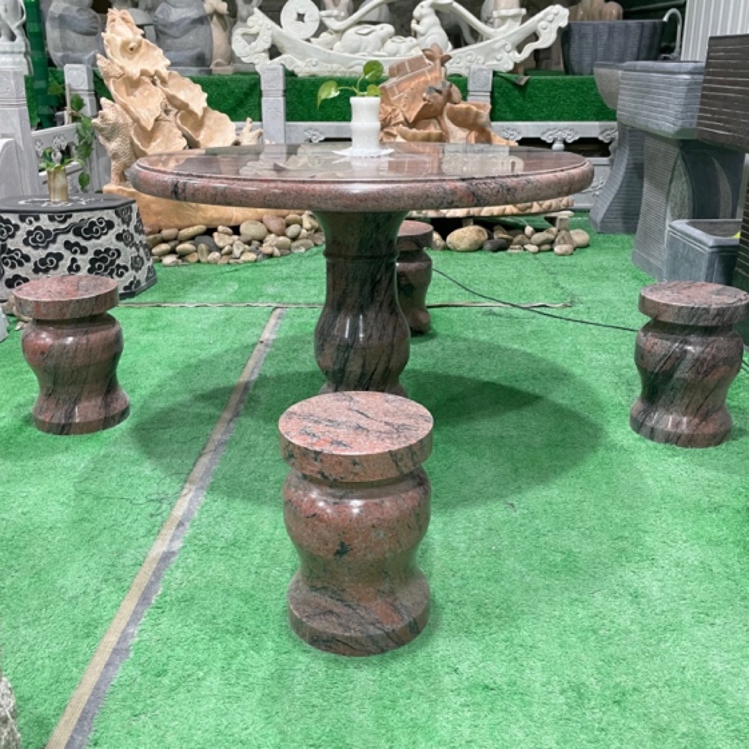 庭院摆件 石桌石凳 园林摆件 居家饰品