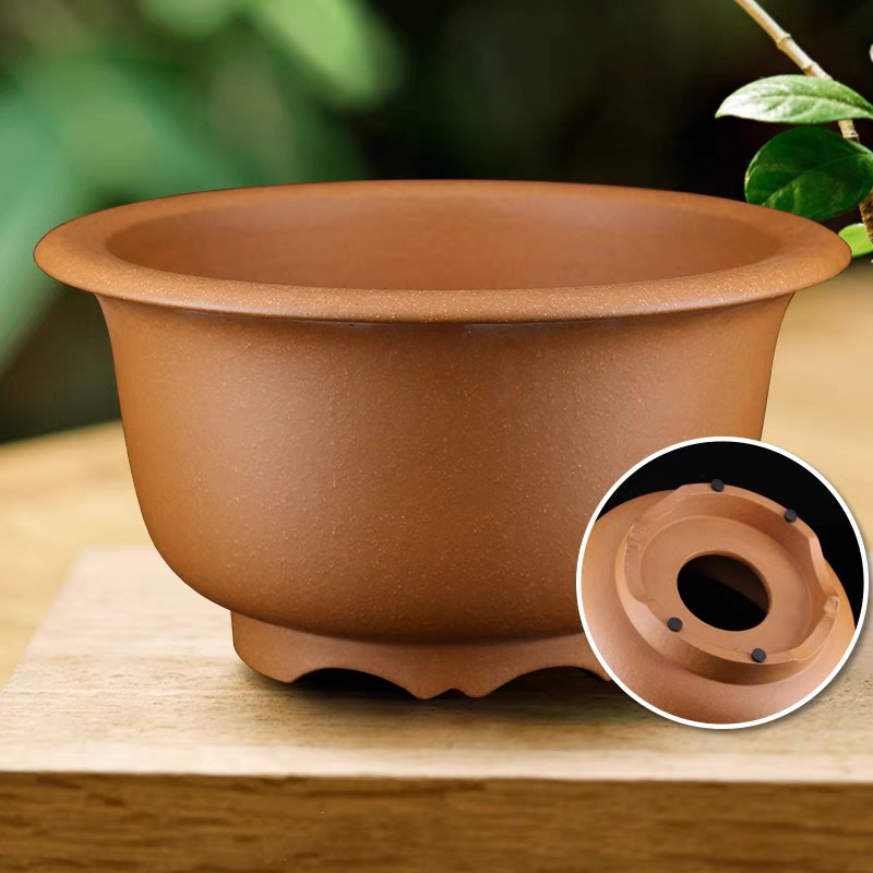 春秋紫砂兰花盆 高档春兰多苗紫砂兰花盆 工厂直销大号