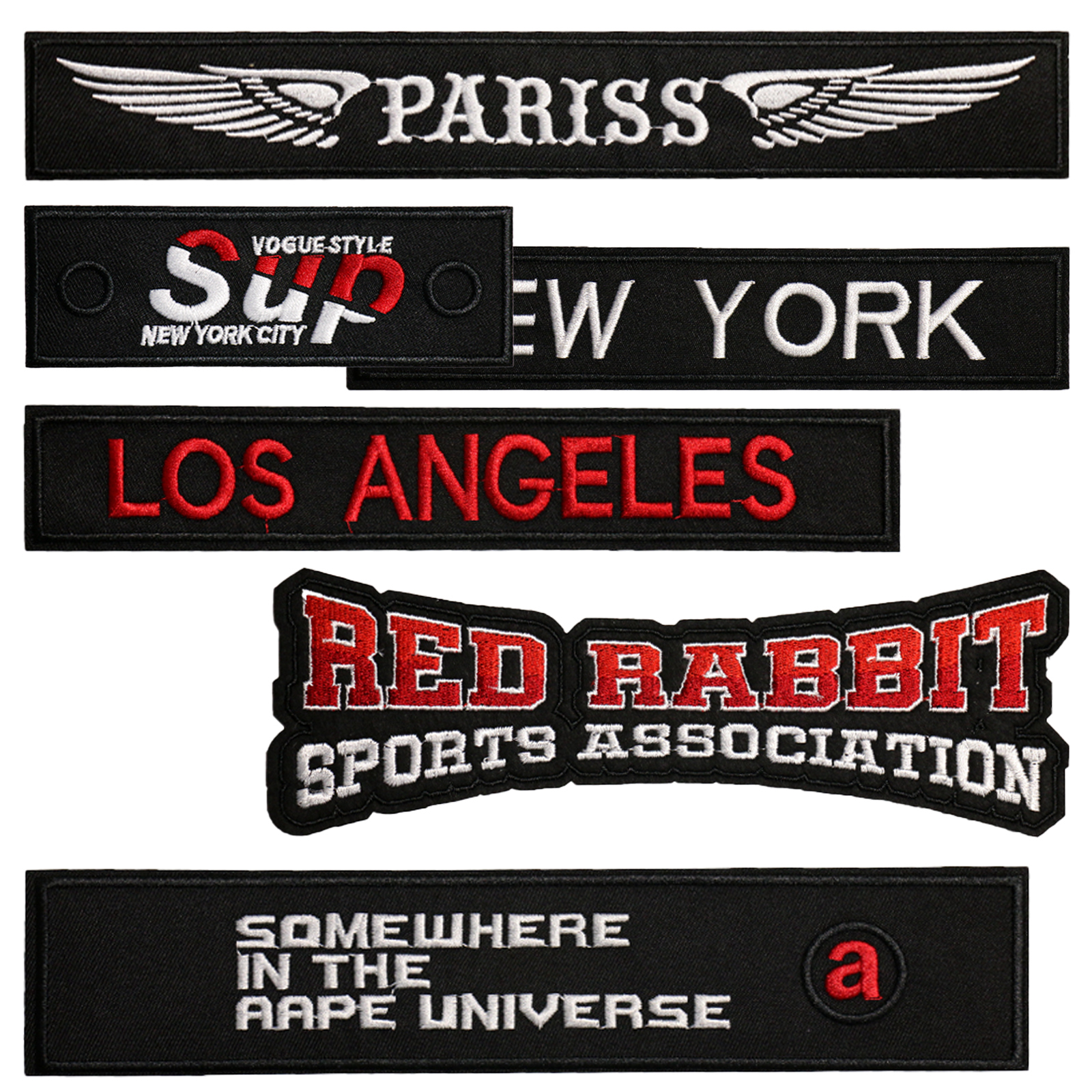 条状布贴衣服贴补丁贴长条大号破洞补贴图案裤子衣贴时尚补洞贴