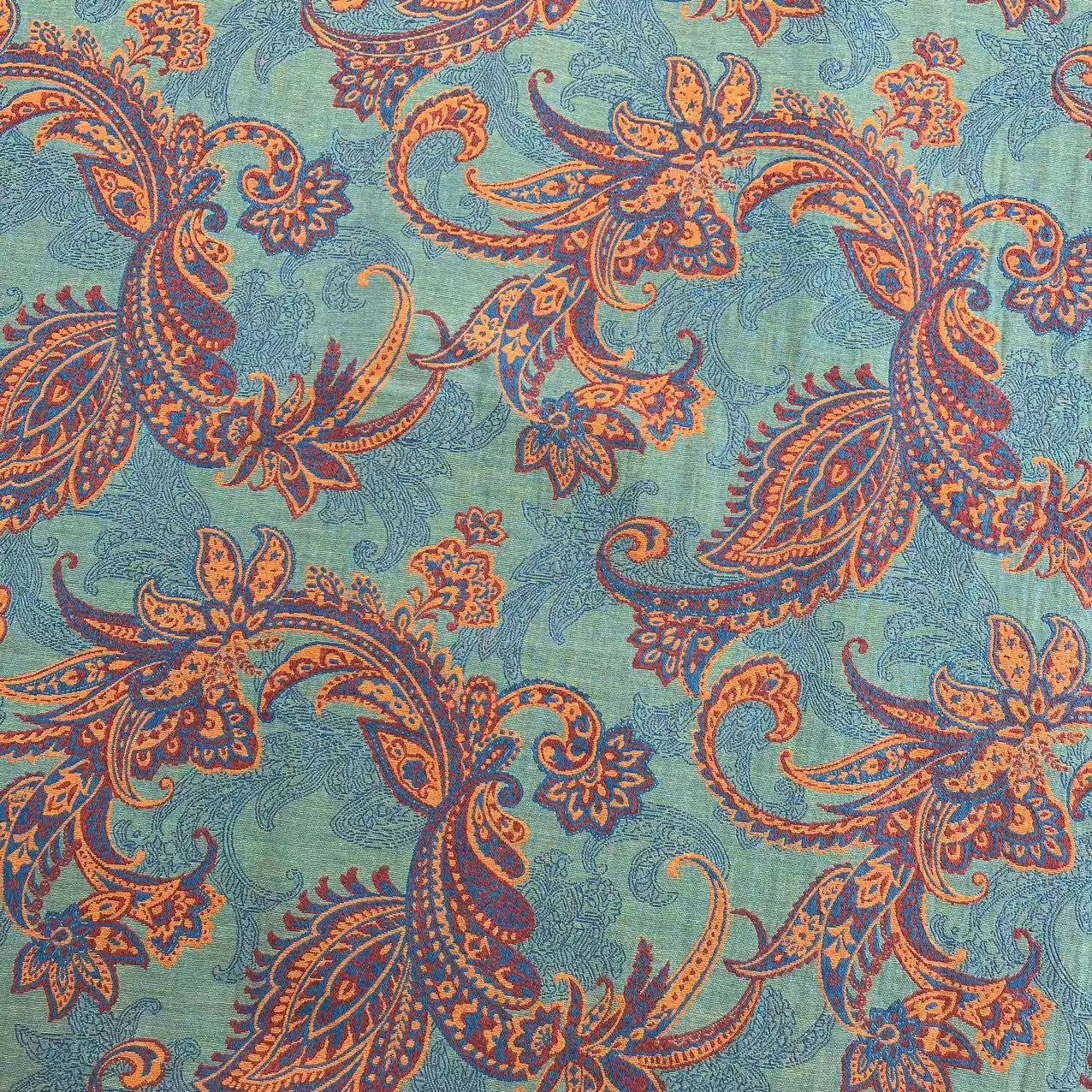 【绒兰】（门幅2.5米）全棉色织提花双层纱布料 59号 凤尾花