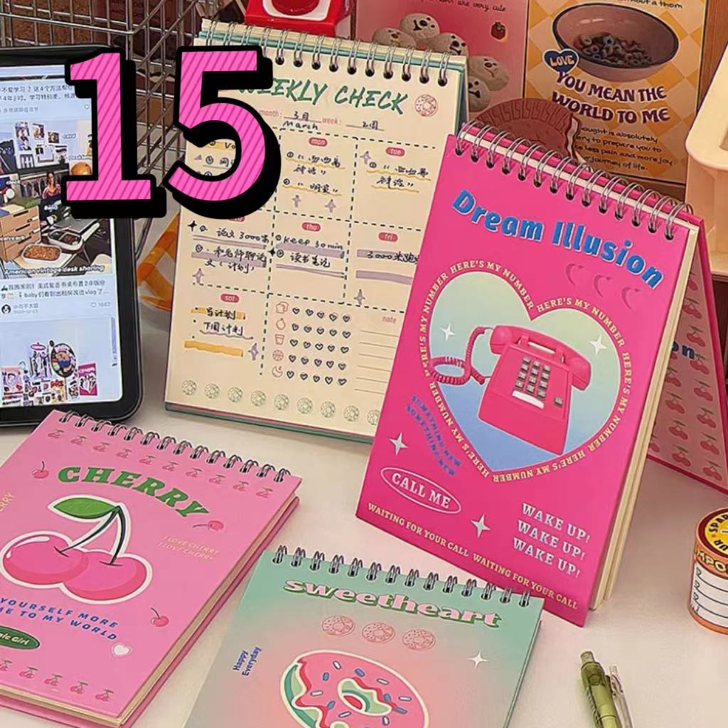 15号文具：文具，贴纸，本子，笔，套装【以直播间展示为主】