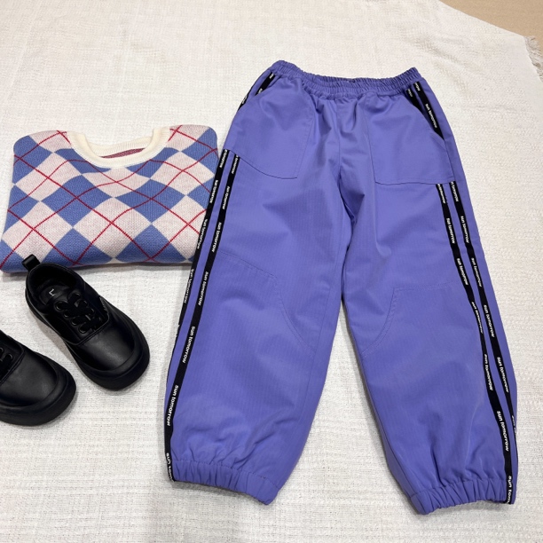 10450高端童装时尚百搭秋冬新品加绒时尚裤C14-4-3